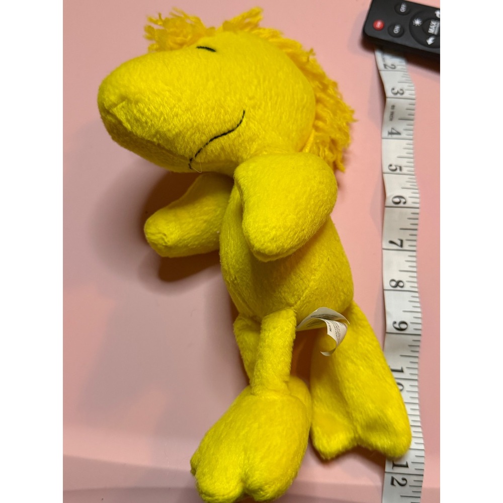 Peanuts Woodstock Plush‎ Yellow Stuffed Animal Yarn Hair 11 Inch Toy